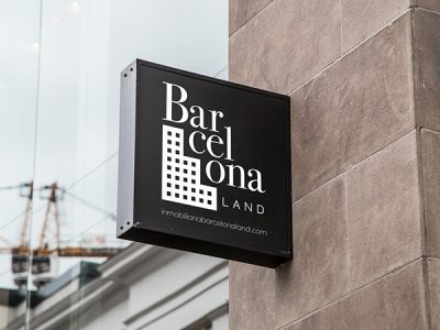 logotipo-barcelona-land-inmobiliaria-disseny-mustache-creative